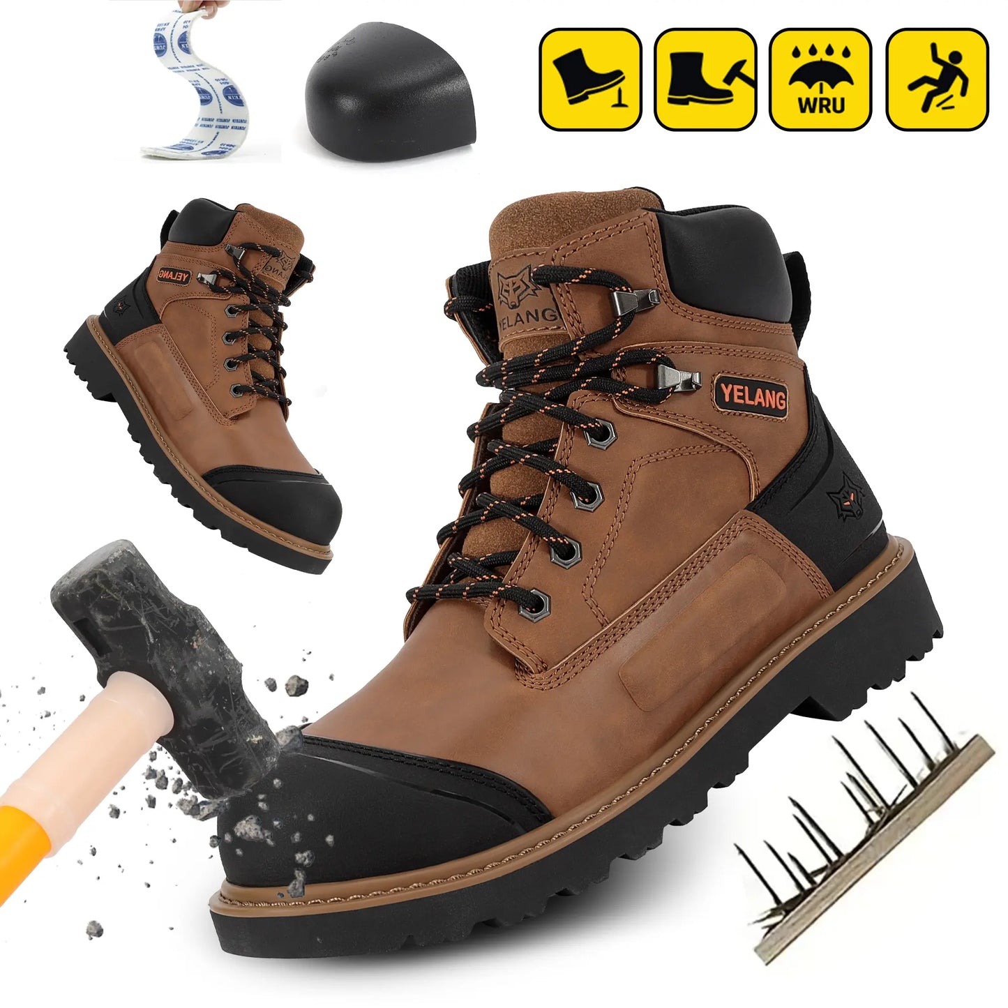 Men's Steel Toe Safety Work Boot