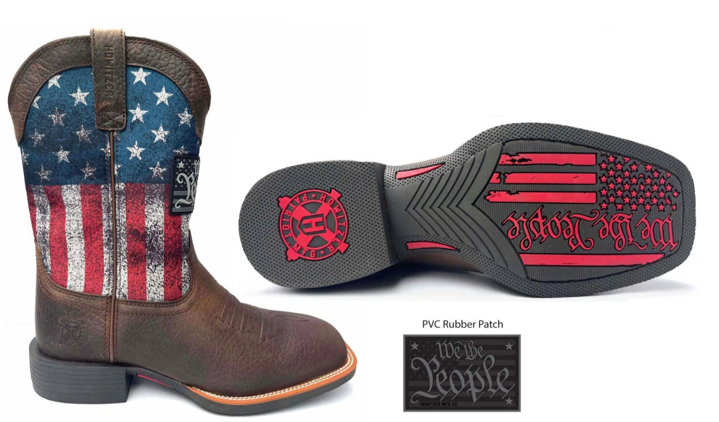 Howitzer Style Men's Boots Shoes Freedom Stamp Military Grunt MFG
