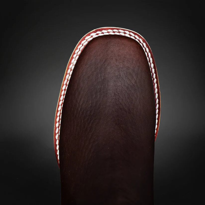 Grained Leather Botin With Dual-Density Sole