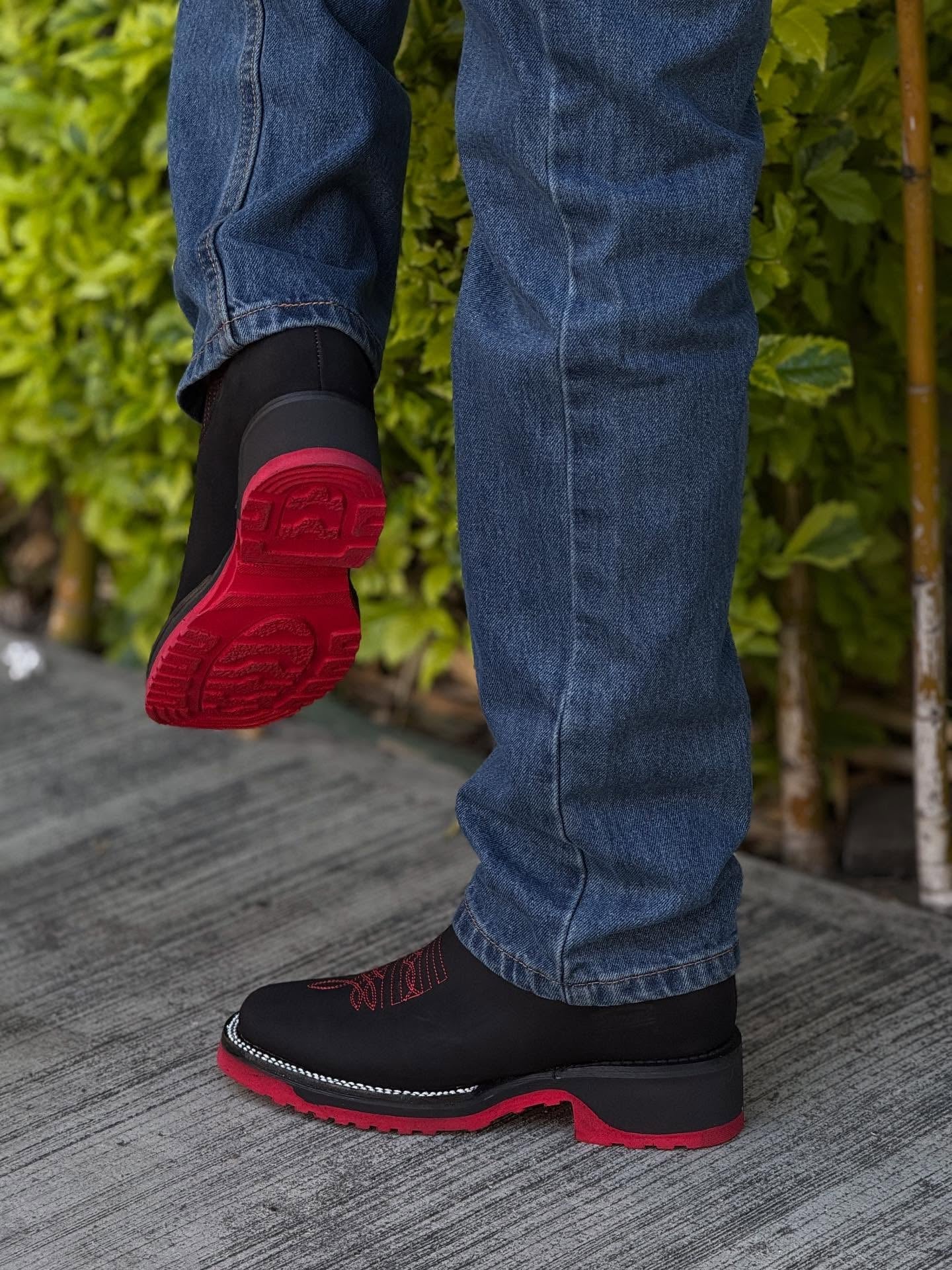 New Black Nobuck Leather Botin - 3D Sole Composite Toe