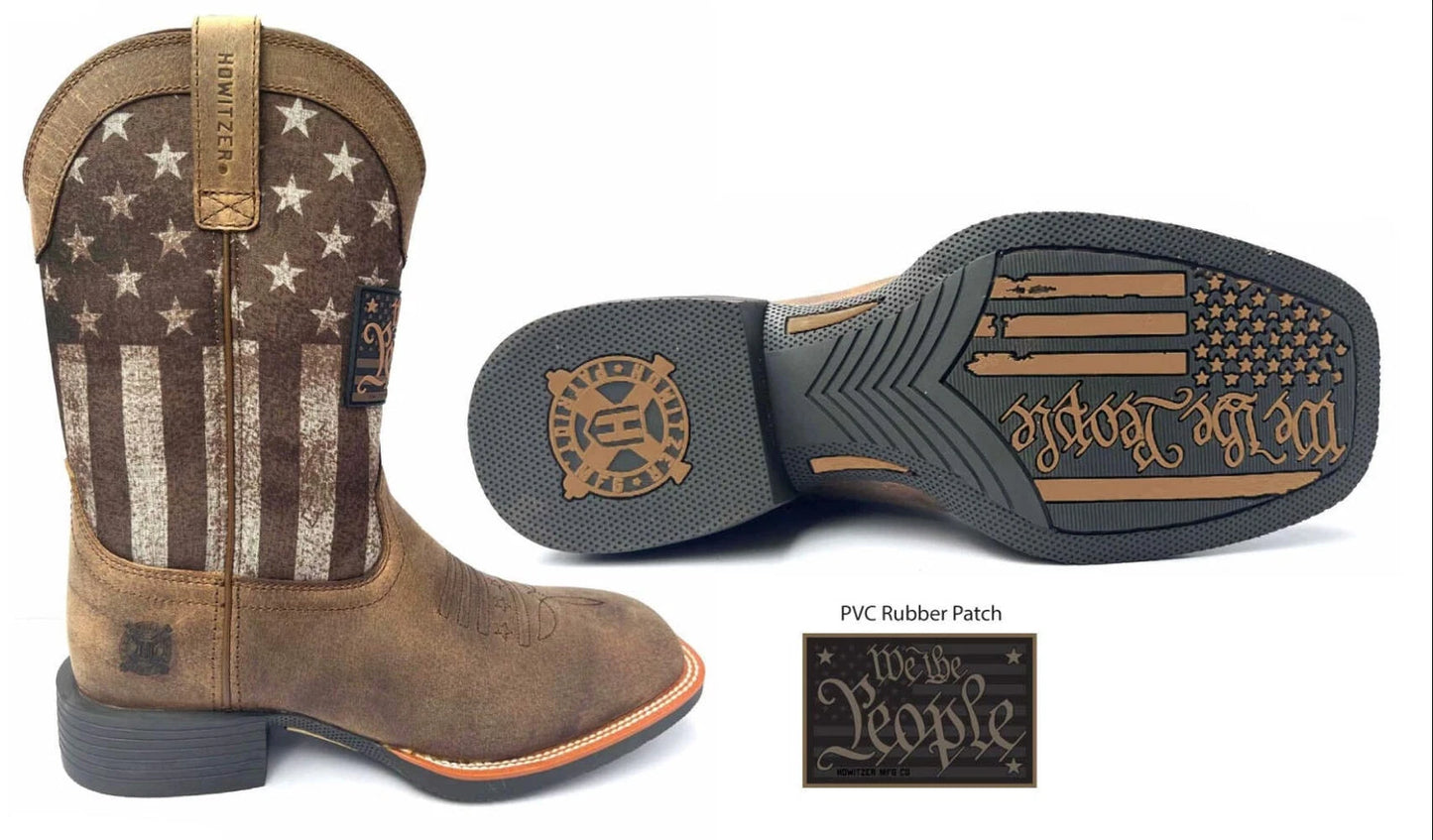 Howitzer Style Men's Boots Shoes Freedom Stamp