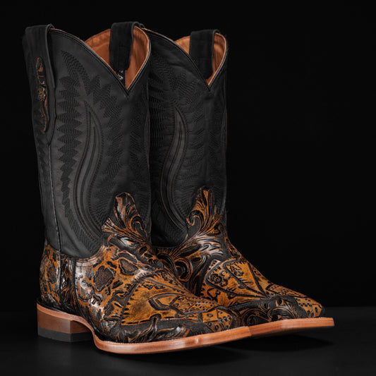 Iron Trail Cowboy Boots - Desert Ember, Square Toe