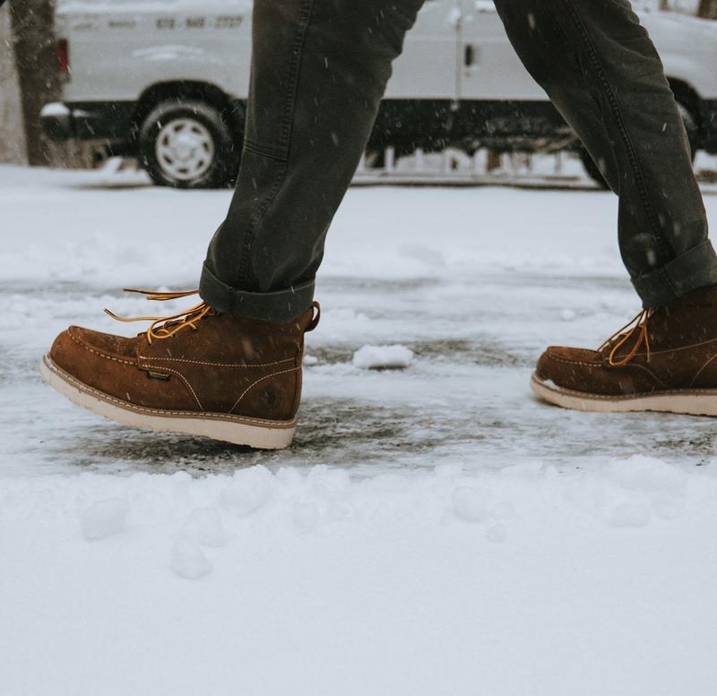 Edgewood Steel Toe Waterproof Shoes Men's 6-Inch Brown Work Boots