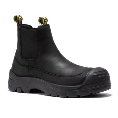 6 Inch Pull-on Steel Toe Leather Work Boots