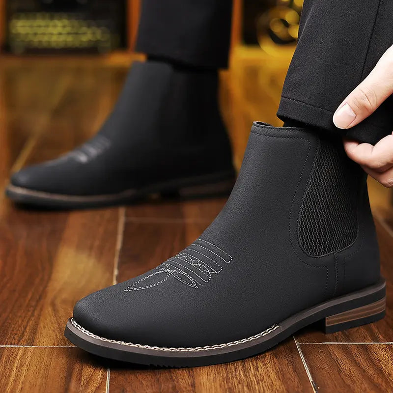 Centaur Leather Ankle Boots