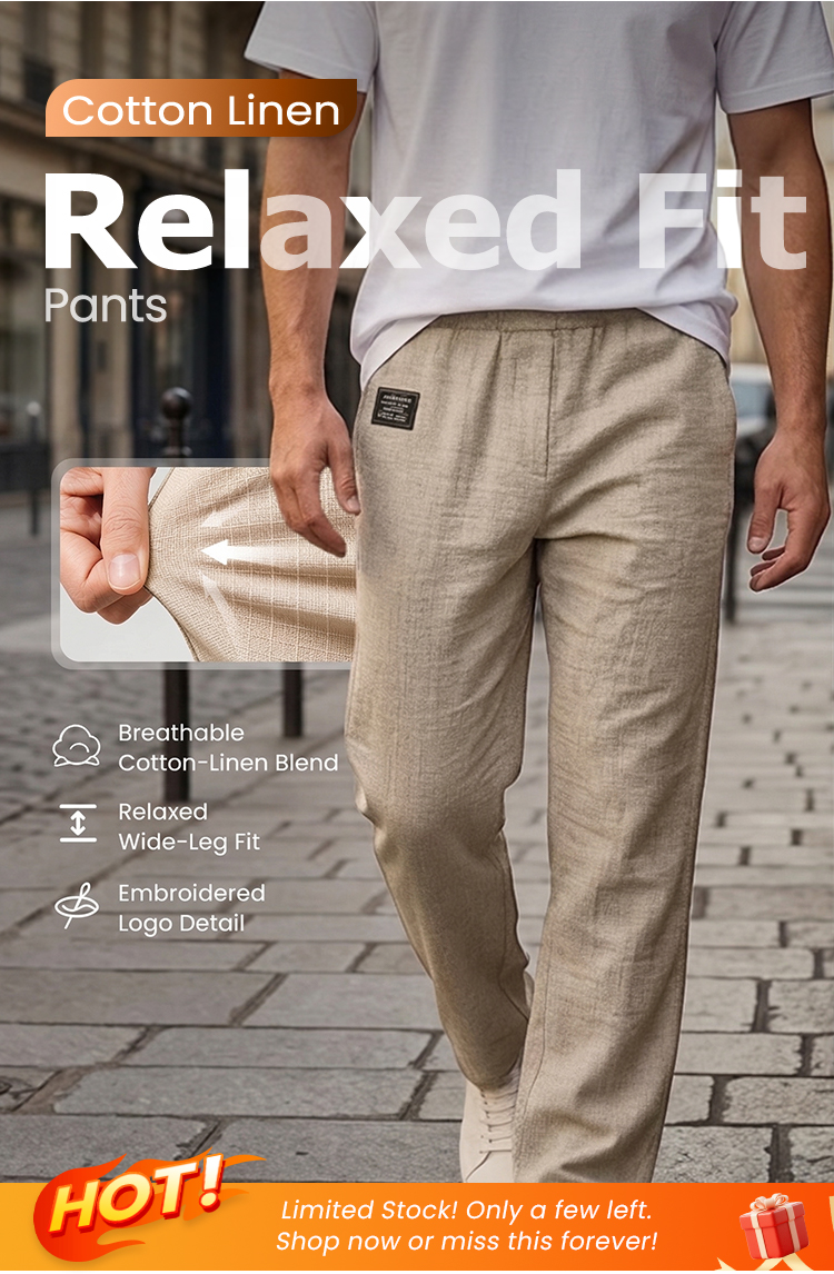 💕Limited Sale 70% OFF!!💕Breathable Straight-Leg Trousers for Men