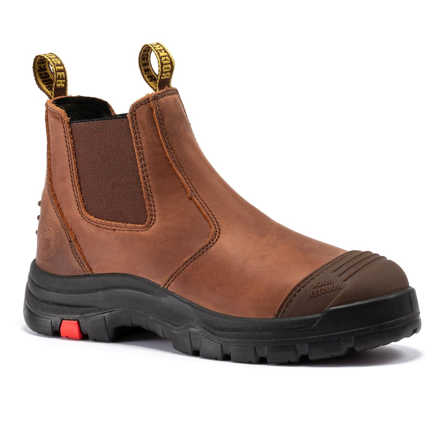 6 Inch Pull-on Steel Toe Leather Work Boots