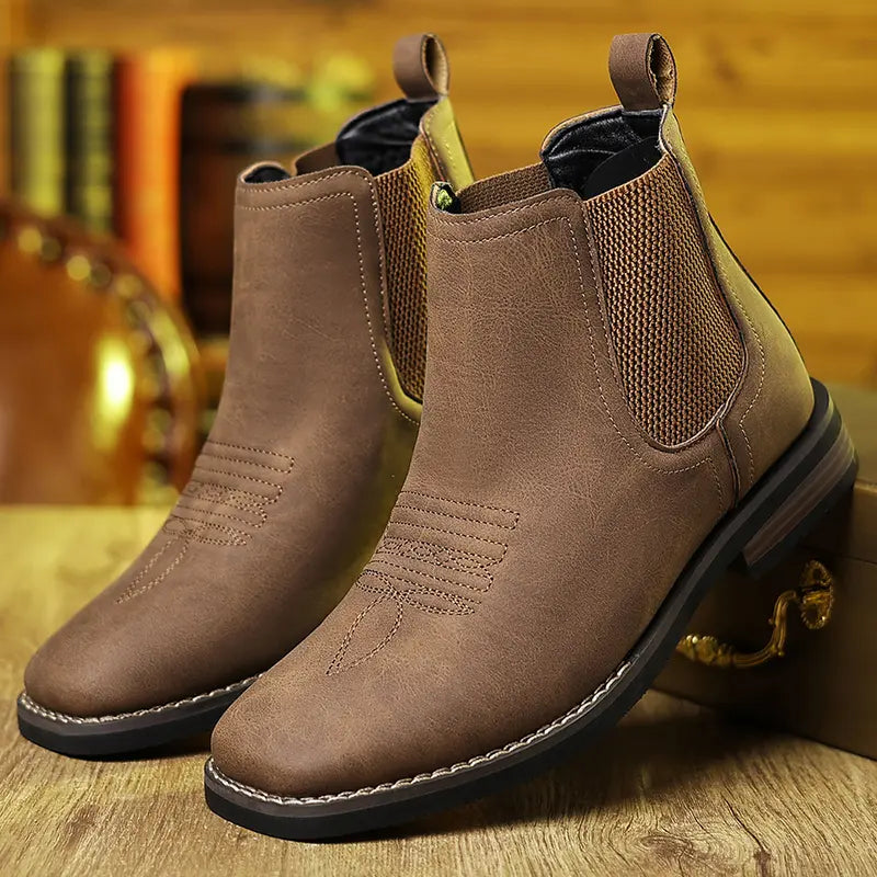 Centaur Leather Ankle Boots