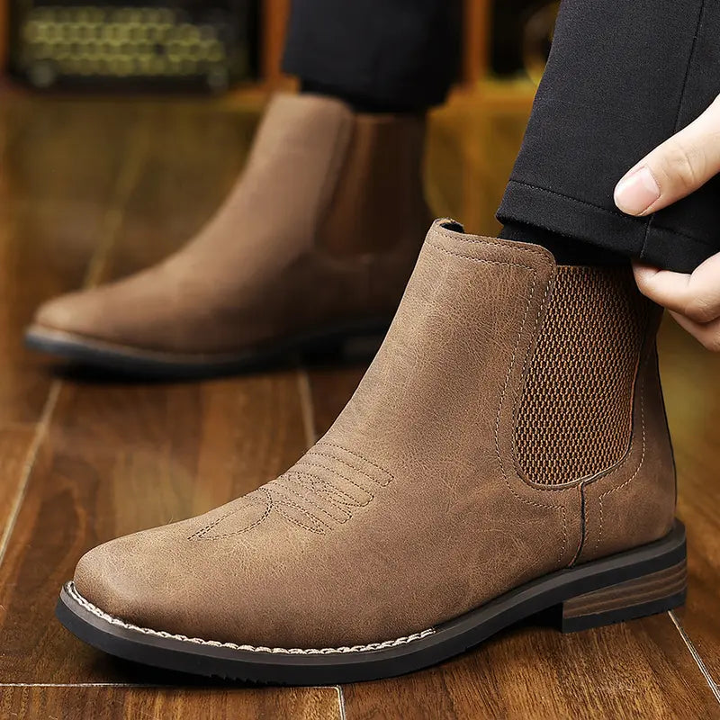 Centaur Leather Ankle Boots