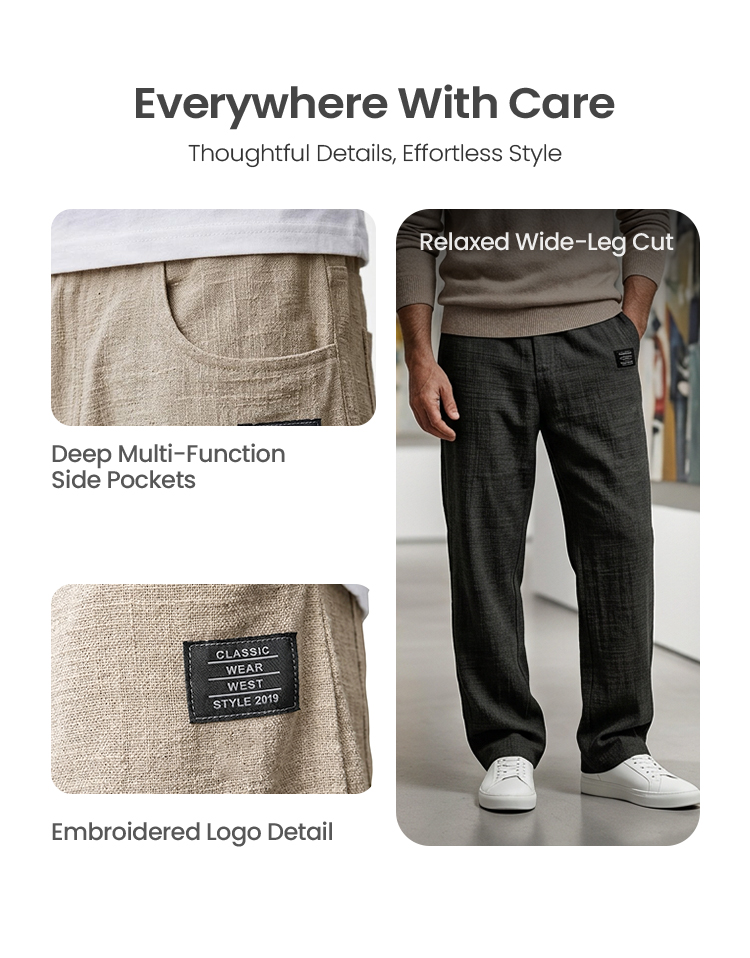 💕Limited Sale 70% OFF!!💕Breathable Straight-Leg Trousers for Men