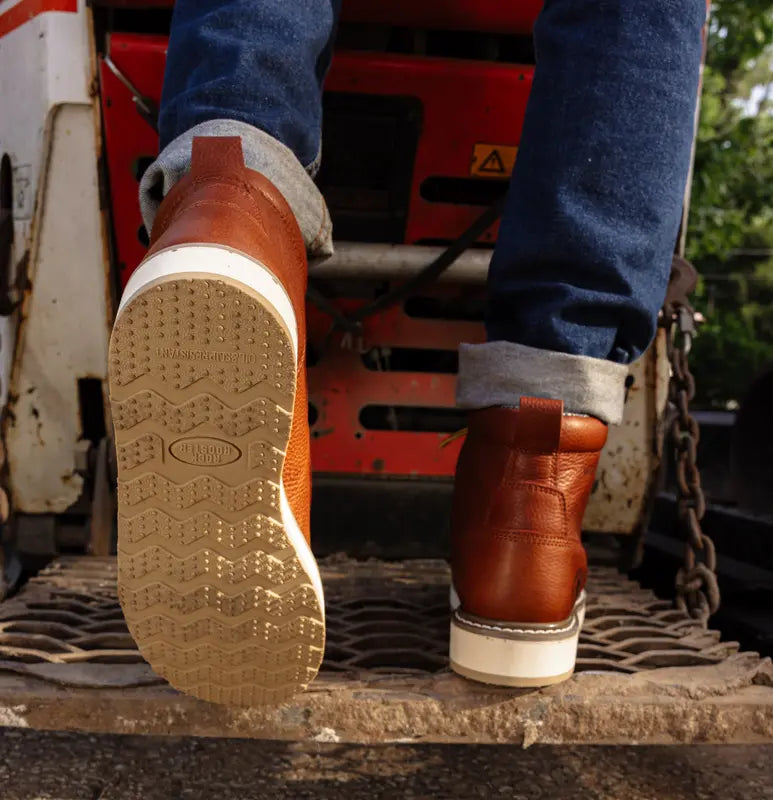 Waterproof Moc Toe Work Boots For Men