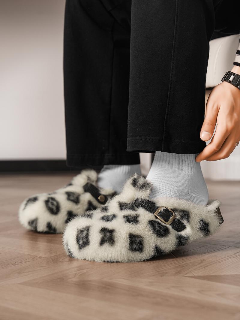 Women And Men's High Quality Faux Fur Slippers