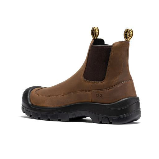 6 Inch Pull-on Steel Toe Leather Work Boots