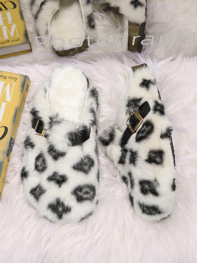Women And Men's High Quality Faux Fur Slippers
