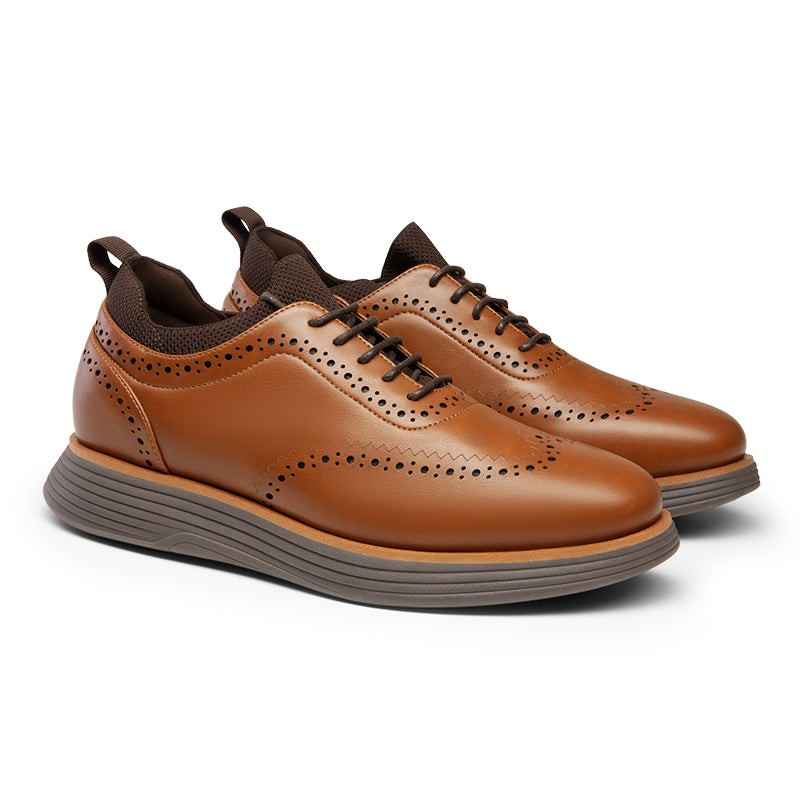 Men's Casual Wingtip Dress Sneakers