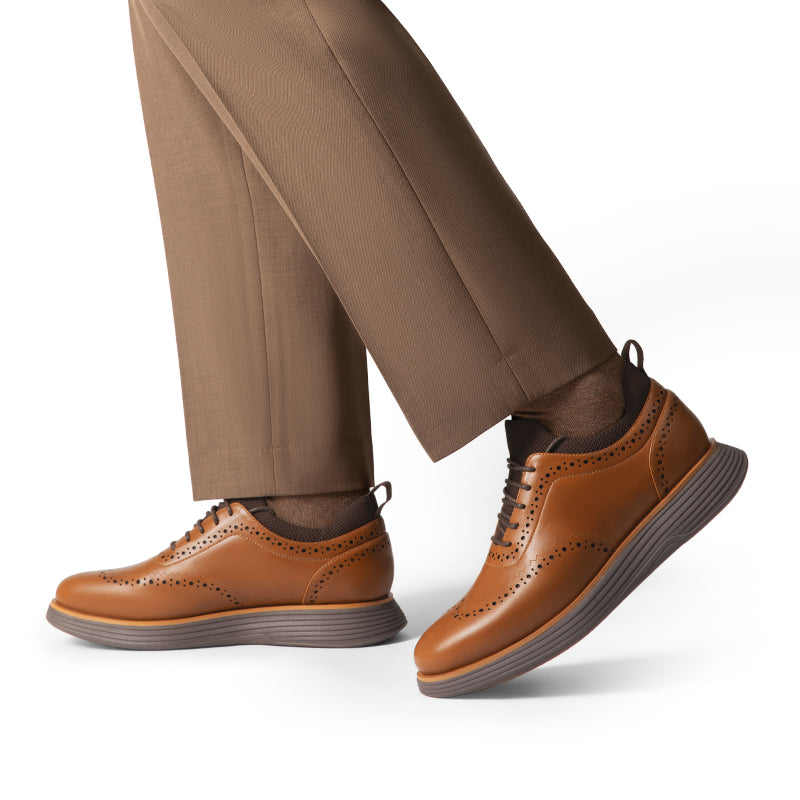 Men's Casual Wingtip Dress Sneakers