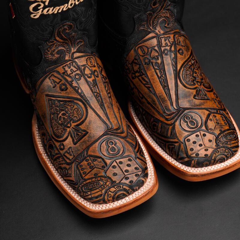 “The Gambler 2.0”—— Royal Flush Country Cowboy Boots
