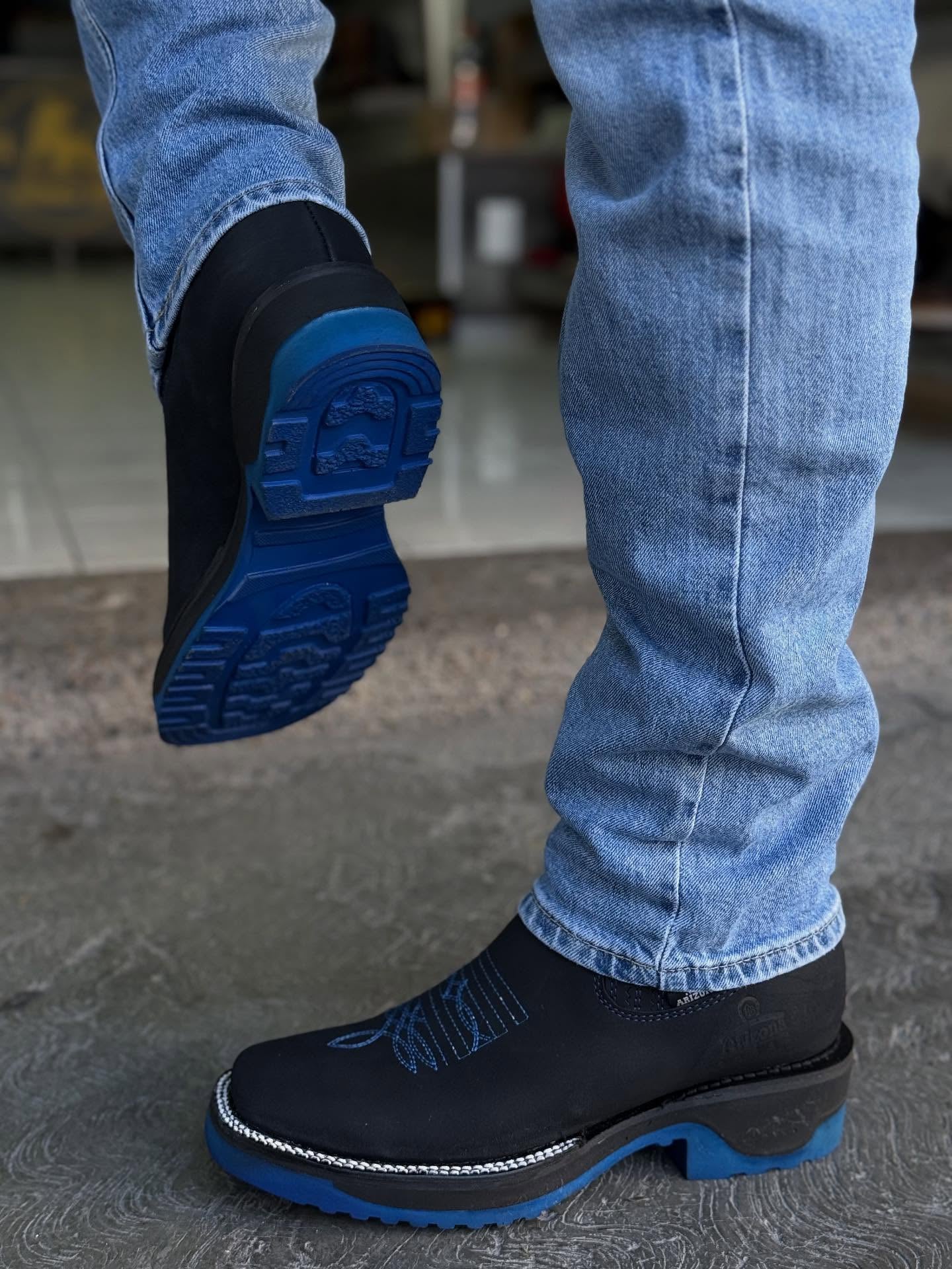 New Black Nobuck Leather Botin - 3D Sole Composite Toe