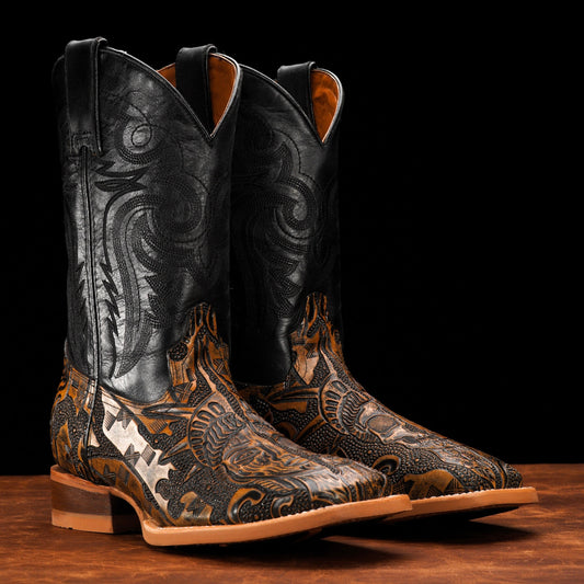 “NY” Tan Safari - Square Toe