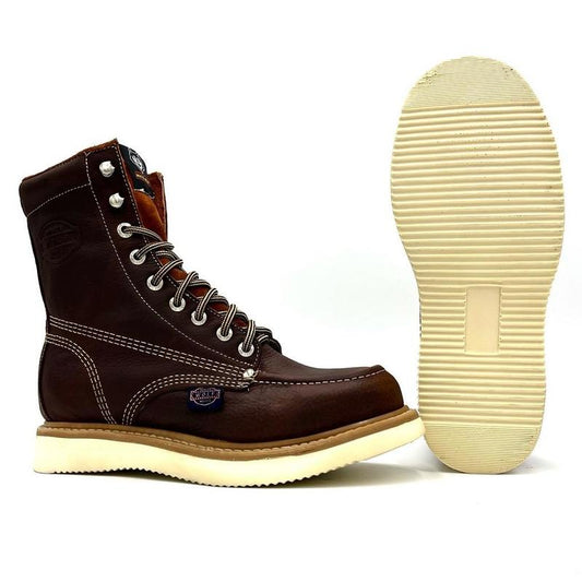 White Wolf 8 Inch Lacer Moc Toe Work Boot