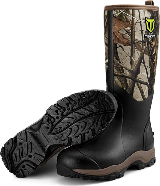 Hunting Boots For Men 16", 6mm Neoprene And Rubber Boot