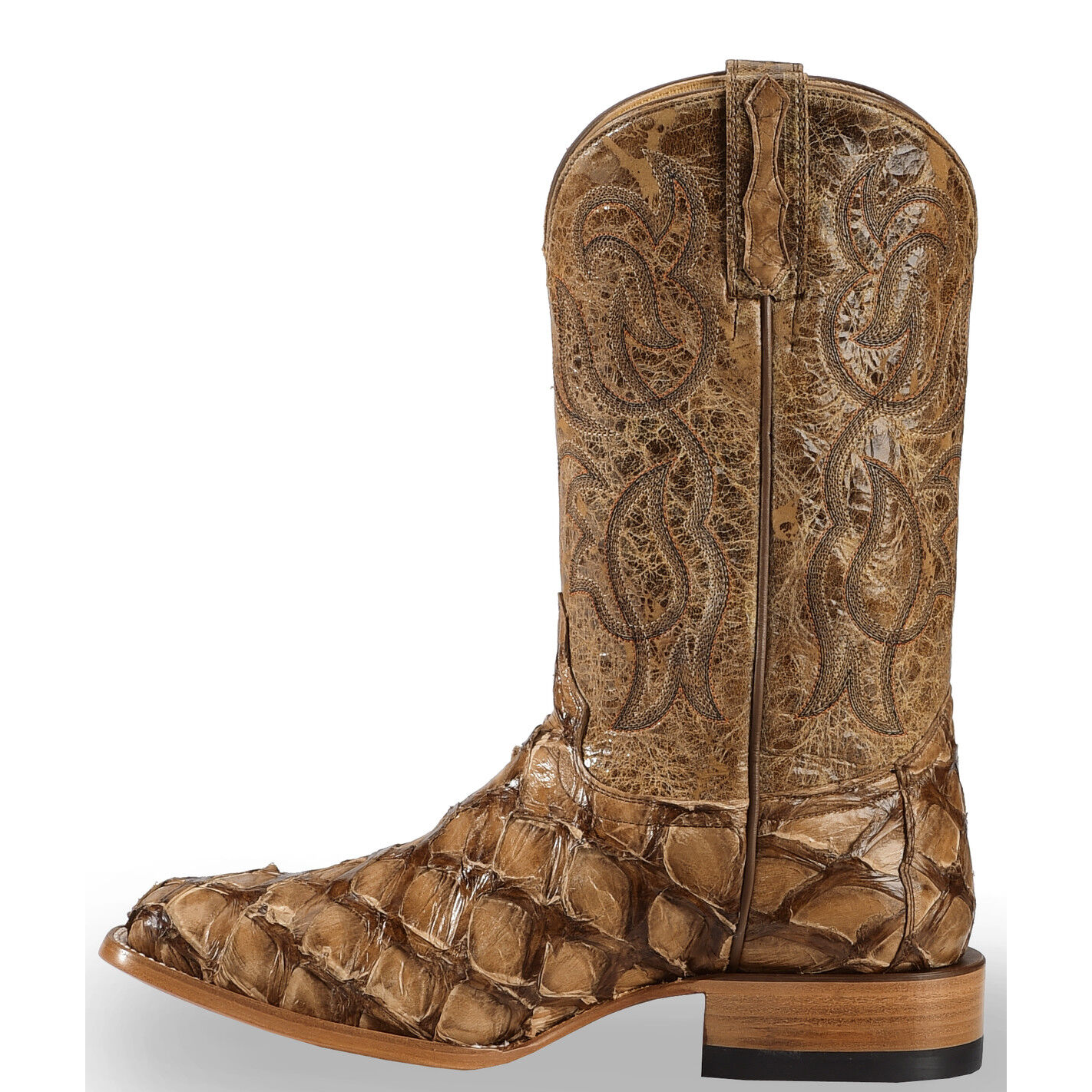 Cody James Men's Pirarucu Exotic Boots - Broad Square Toe