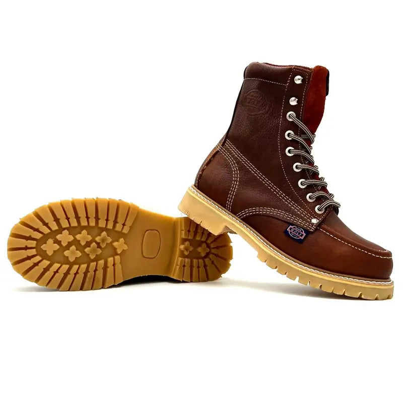 White Wolf 8 Inch Lacer Moc Toe Work Boot