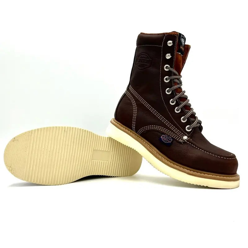 White Wolf 8 Inch Lacer Moc Toe Work Boot