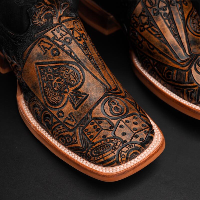 “The Gambler 2.0”—— Royal Flush Country Cowboy Boots