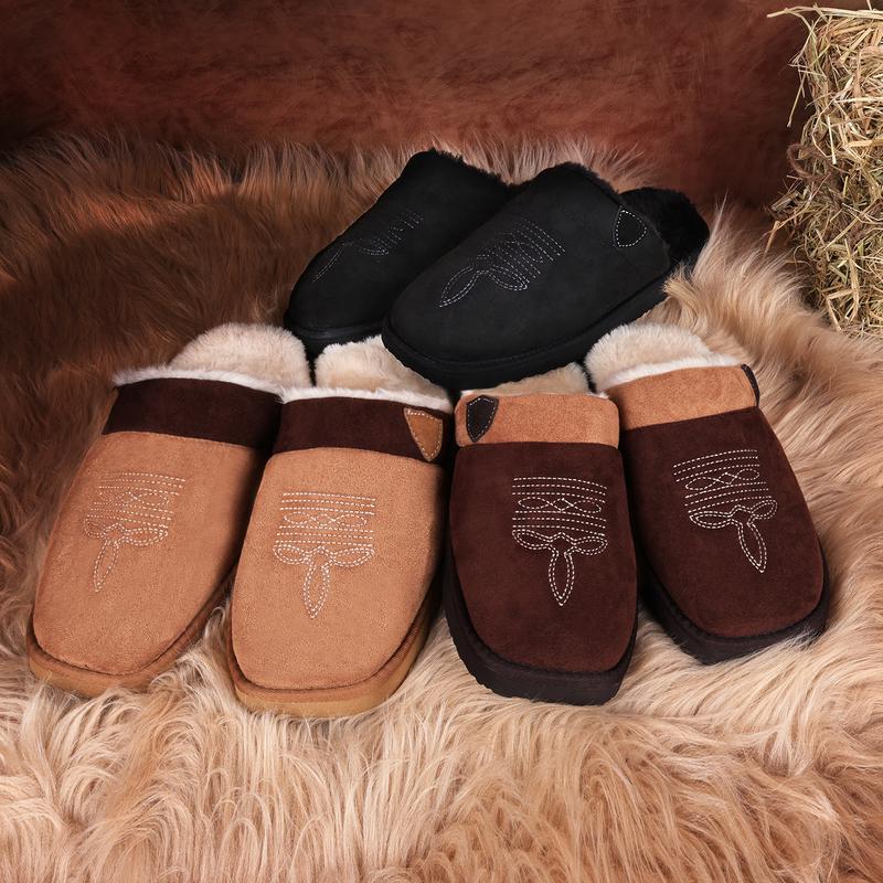 OOW Cowboy Boot Slippers For Western House Slippers Indoor