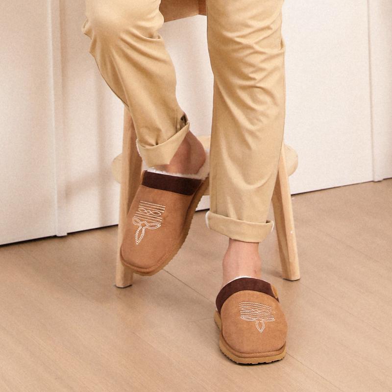 OOW Cowboy Boot Slippers For Western House Slippers Indoor