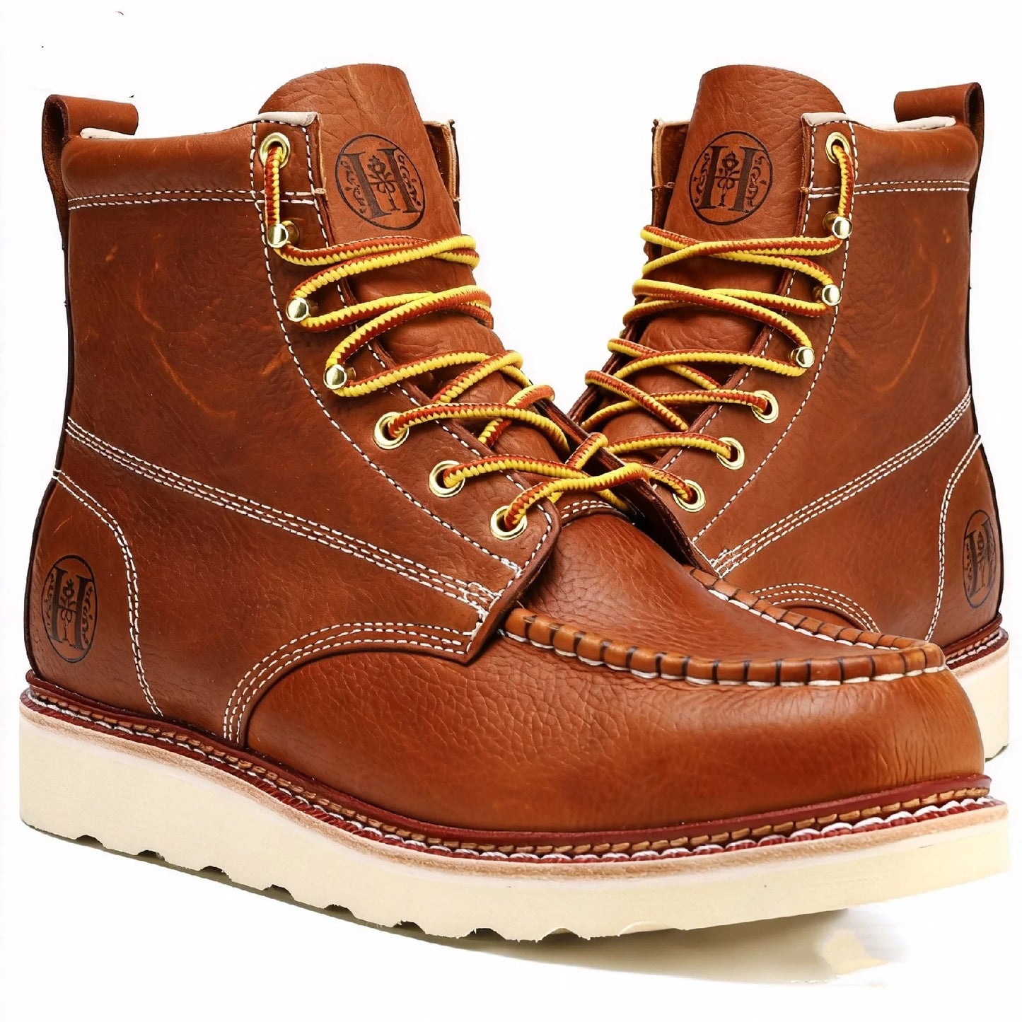 Waterproof Moc Toe Work Boots For Men