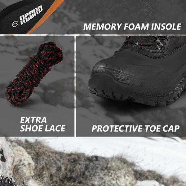 Men's Snow Boots Waterproof Insulated Mountaineering Shoes