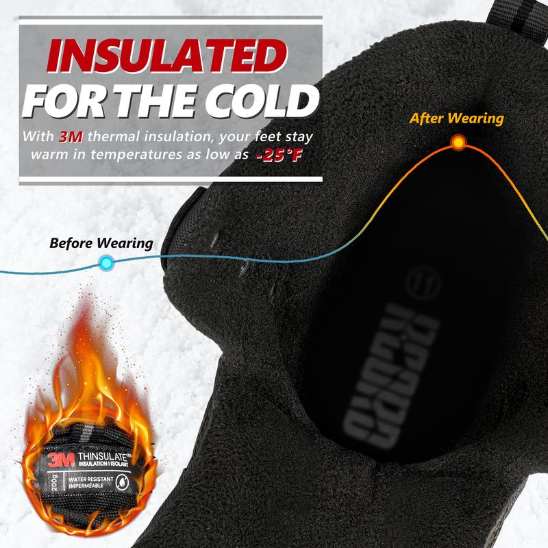 Men's Snow Boots Waterproof Insulated Mountaineering Shoes