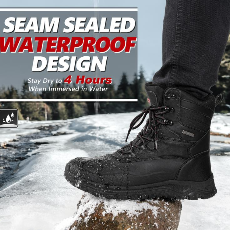 Men's Snow Boots Waterproof Insulated Mountaineering Shoes