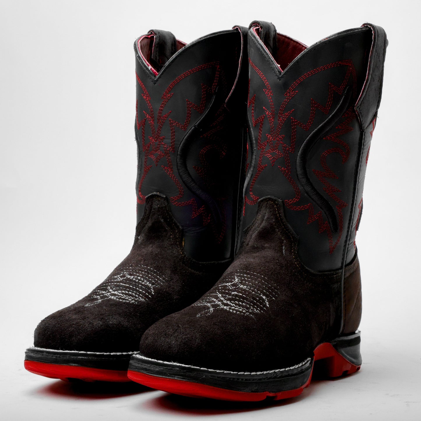 NEW  Black Rough-Out Leather Boots With 3D Lightweight Sole - Composite Toe