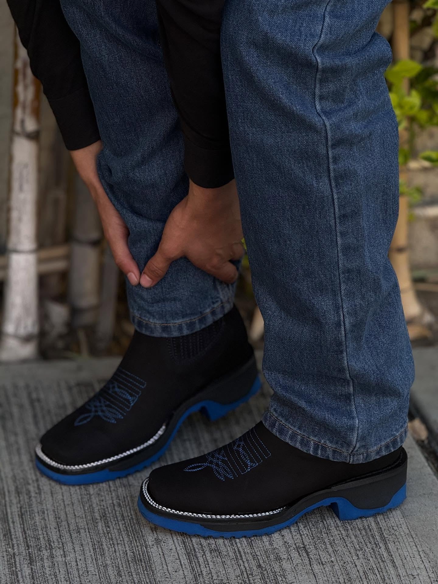 New Black Nobuck Leather Botin - 3D Sole Composite Toe