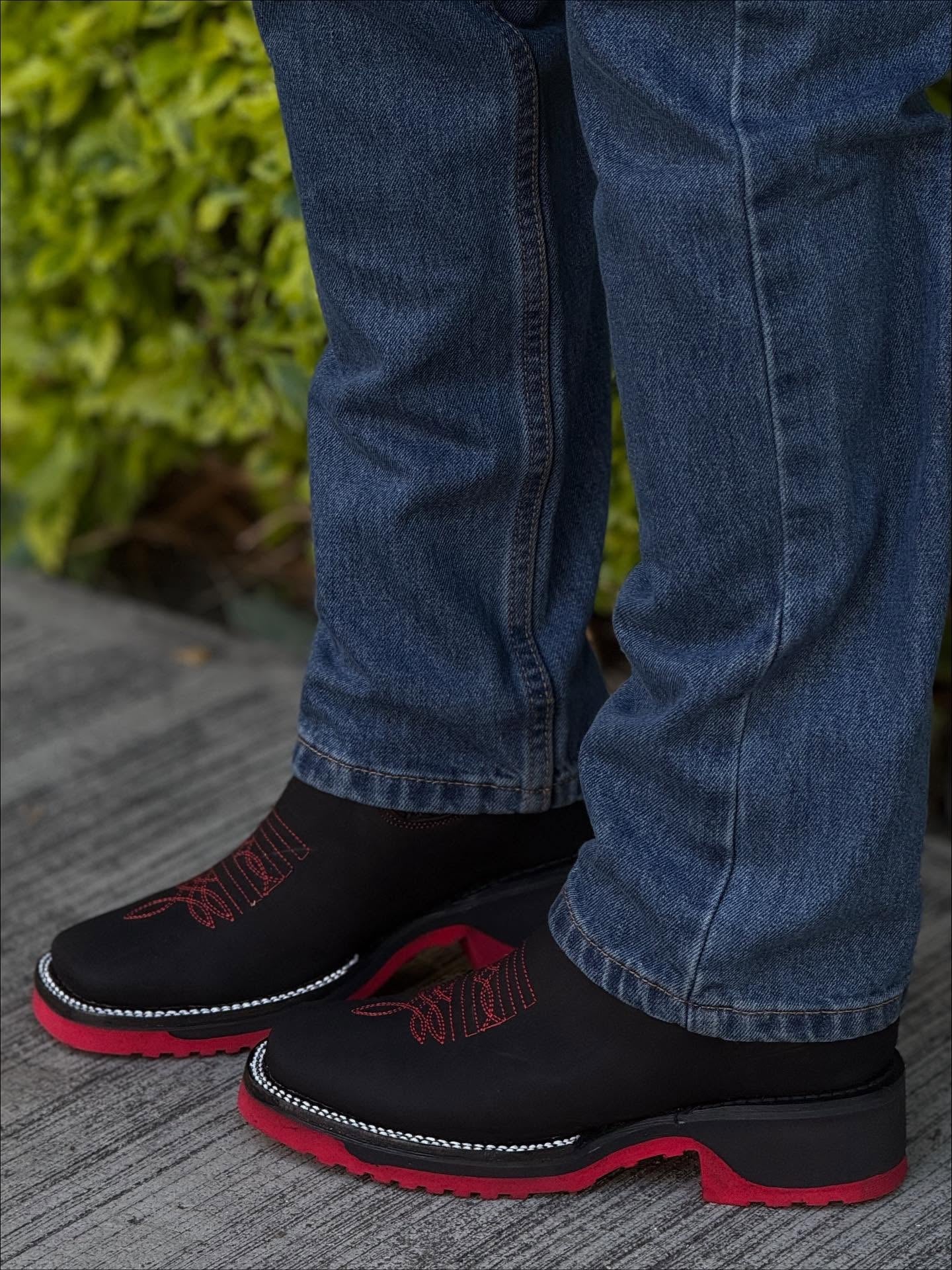 New Black Nobuck Leather Botin - 3D Sole Composite Toe