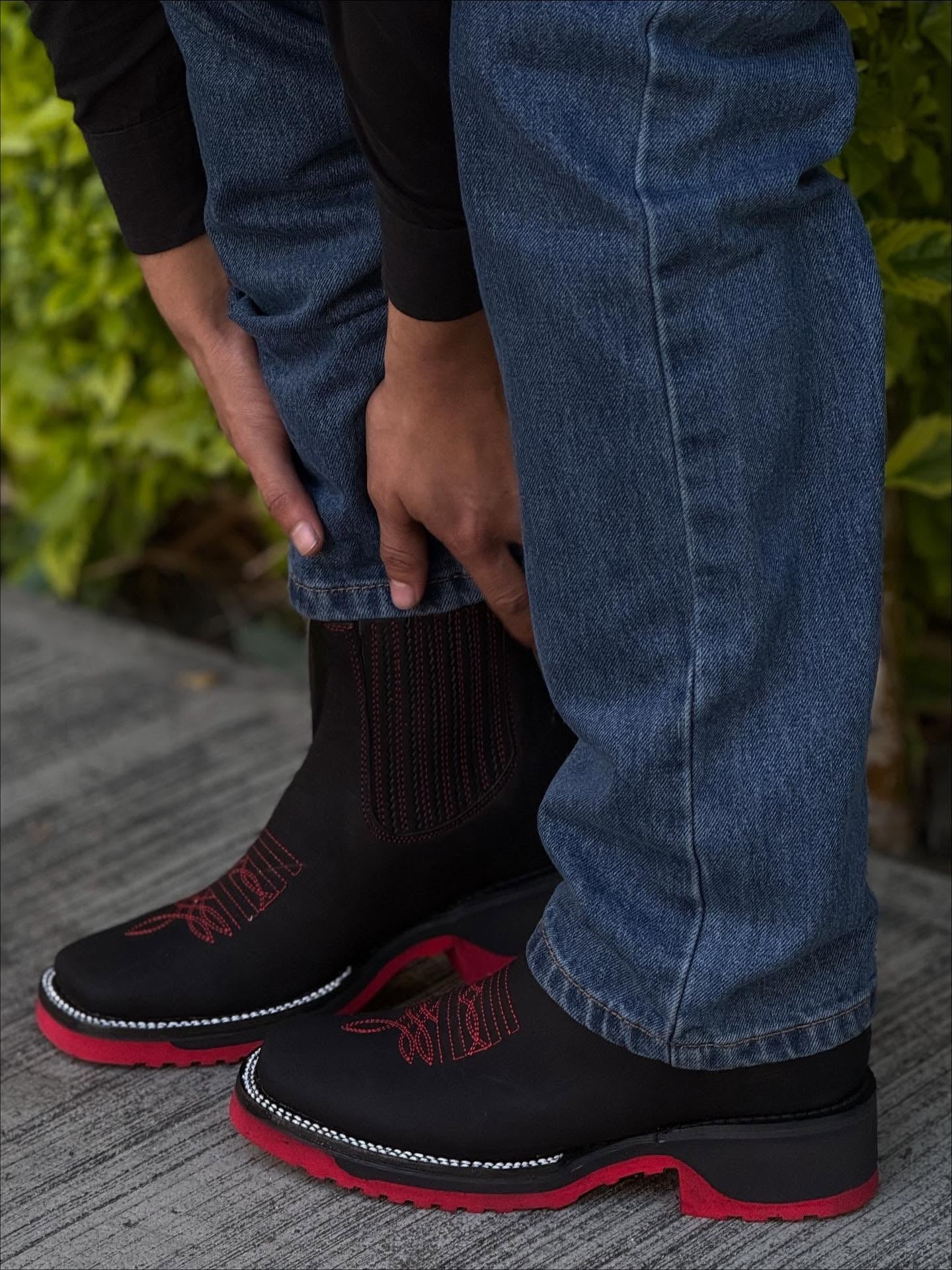 New Black Nobuck Leather Botin - 3D Sole Composite Toe