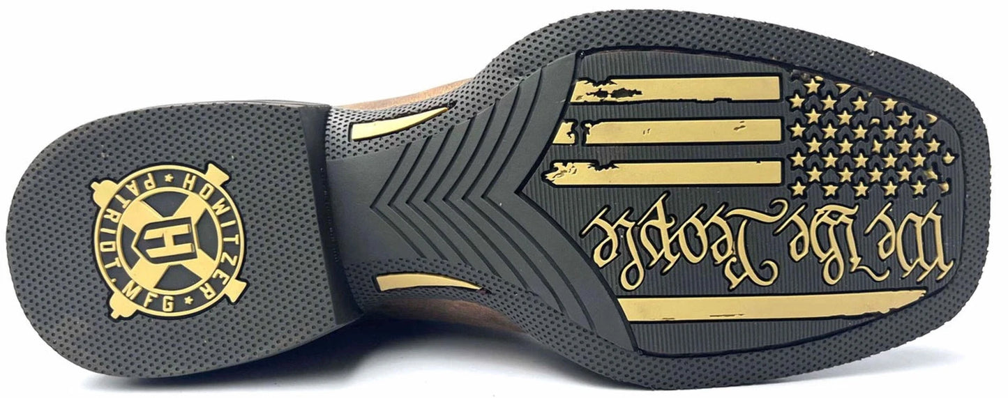Howitzer Style Men's Boots Shoes Freedom Stamp