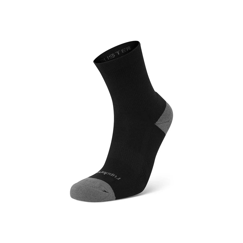 Unisex Anti-Blister Mid Running Socks – Black/Grey
